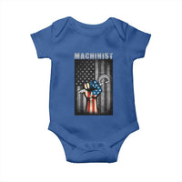 Machinist Patriotic US Flag Baby Onesie - Wonder Print Shop