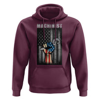 Machinist Patriotic US Flag Hoodie - Wonder Print Shop