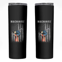 Machinist Patriotic US Flag Skinny Tumbler - Wonder Print Shop