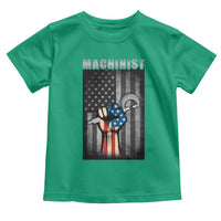 Machinist Patriotic US Flag Toddler T Shirt - Wonder Print Shop