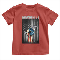 Machinist Patriotic US Flag Toddler T Shirt - Wonder Print Shop
