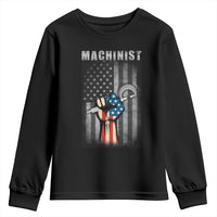Machinist Patriotic US Flag Youth Sweatshirt - Wonder Print Shop