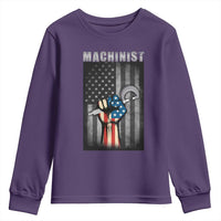 Machinist Patriotic US Flag Youth Sweatshirt - Wonder Print Shop