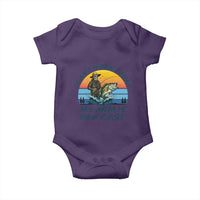 Funny Skeleton Camo Fishing Baby Onesie I Can Not Work Today My Arm Is In A Cast - Wonder Print Shop