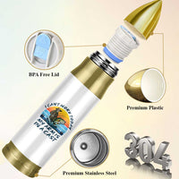 Funny Skeleton Camo Fishing Bullet Tumbler I Can Not Work Today My Arm Is In A Cast - Wonder Print Shop