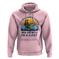 Funny Skeleton Camo Fishing Hoodie I Can Not Work Today My Arm Is In A Cast - Wonder Print Shop