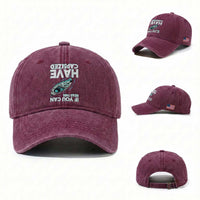 If You Can Read This I Have Capsized Washed Cotton Baseball Cap Funny Boating