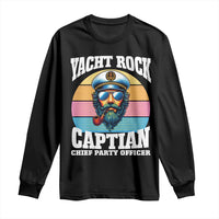 Yacht Rock Captain Long Sleeve Shirt Funny Boating Party Music - Wonder Print Shop
