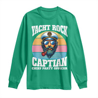 Yacht Rock Captain Long Sleeve Shirt Funny Boating Party Music - Wonder Print Shop