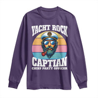 Yacht Rock Captain Long Sleeve Shirt Funny Boating Party Music - Wonder Print Shop