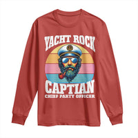 Yacht Rock Captain Long Sleeve Shirt Funny Boating Party Music - Wonder Print Shop