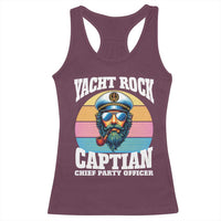 Yacht Rock Captain Racerback Tank Top Funny Boating Party Music - Wonder Print Shop