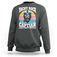 Yacht Rock Captain Sweatshirt Funny Boating Party Music - Wonder Print Shop