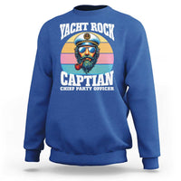 Yacht Rock Captain Sweatshirt Funny Boating Party Music - Wonder Print Shop