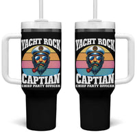 Yacht Rock Captain Tumbler With Handle Funny Boating Party Music - Wonder Print Shop