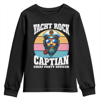 Yacht Rock Captain Youth Sweatshirt Funny Boating Party Music - Wonder Print Shop