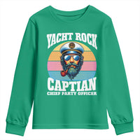 Yacht Rock Captain Youth Sweatshirt Funny Boating Party Music - Wonder Print Shop