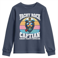 Yacht Rock Captain Youth Sweatshirt Funny Boating Party Music - Wonder Print Shop