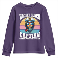 Yacht Rock Captain Youth Sweatshirt Funny Boating Party Music - Wonder Print Shop