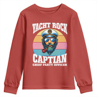 Yacht Rock Captain Youth Sweatshirt Funny Boating Party Music - Wonder Print Shop