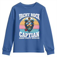 Yacht Rock Captain Youth Sweatshirt Funny Boating Party Music - Wonder Print Shop