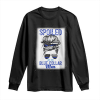 Blue Collar Wife Life Messy Bun Long Sleeve Shirt - Wonder Print Shop