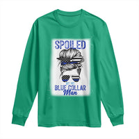 Blue Collar Wife Life Messy Bun Long Sleeve Shirt - Wonder Print Shop