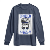 Blue Collar Wife Life Messy Bun Long Sleeve Shirt - Wonder Print Shop