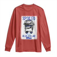 Blue Collar Wife Life Messy Bun Long Sleeve Shirt - Wonder Print Shop