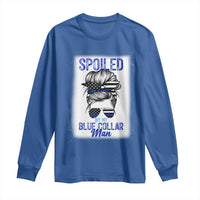Blue Collar Wife Life Messy Bun Long Sleeve Shirt - Wonder Print Shop