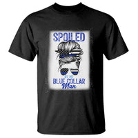 Blue Collar Wife Life Messy Bun T Shirt - Wonder Print Shop