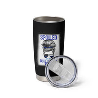 Blue Collar Wife Life Messy Bun Tumbler Cup - Wonder Print Shop