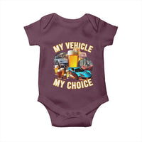 My Vehicle My Choice Baby Onesie Funny Drunk Driving - Wonder Print Shop