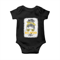 Messy Bun School Bus Driver Life Baby Onesie - Wonder Print Shop