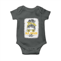 Messy Bun School Bus Driver Life Baby Onesie - Wonder Print Shop