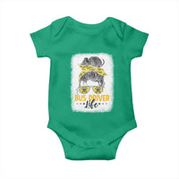 Messy Bun School Bus Driver Life Baby Onesie - Wonder Print Shop