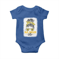 Messy Bun School Bus Driver Life Baby Onesie - Wonder Print Shop