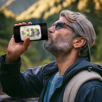 Messy Bun School Bus Driver Life 4 in 1 Can Cooler Tumbler - Wonder Print Shop