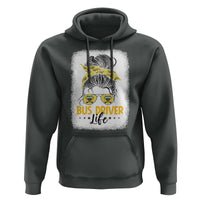 Messy Bun School Bus Driver Life Hoodie - Wonder Print Shop