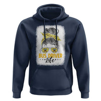 Messy Bun School Bus Driver Life Hoodie - Wonder Print Shop
