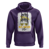 Messy Bun School Bus Driver Life Hoodie - Wonder Print Shop