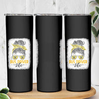 Messy Bun School Bus Driver Life Skinny Tumbler - Wonder Print Shop