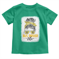 Messy Bun School Bus Driver Life Toddler T Shirt - Wonder Print Shop
