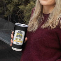 Messy Bun School Bus Driver Life Tumbler Cup - Wonder Print Shop