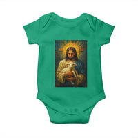 Jesus Christian Baby Onesie Hug Lamb Faith Easter - Wonder Print Shop