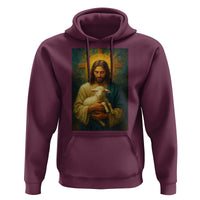Jesus Christian Hoodie Hug Lamb Faith Easter - Wonder Print Shop
