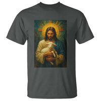 Jesus Christian T Shirt Hug Lamb Faith Easter - Wonder Print Shop