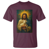 Jesus Christian T Shirt Hug Lamb Faith Easter - Wonder Print Shop