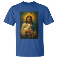 Jesus Christian T Shirt Hug Lamb Faith Easter - Wonder Print Shop