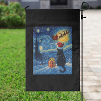 Cat Starry Night Christmas Garden Flag Van Gogh Cat Lover Xmas - Wonder Print Shop